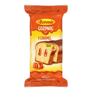 Cozonac Boromir cu crema caramel, 450 g