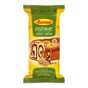 Cozonac cu crema de nuca si cacao Boromir, 450g