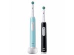 set-2-periute-de-dinti-electrica-oral-b-d305-pro-1-duo-3-viteze-timer-de-2-minute-negru-albastru