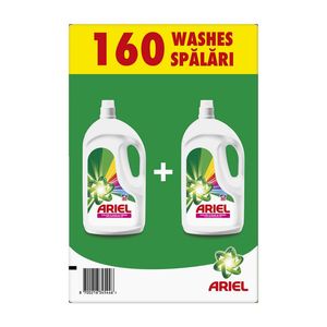 Detergent de rufe lichid Ariel Color, 2 x 4 l, 160 spalari