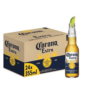 Bere blonda Corona Extra, sticla, 24 x 0.355 l