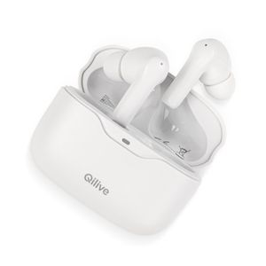 Casti fara fir in ear True Wireless Stereo Qilive Q.1861, Bluetooth 5.3, autonomie 6 ore, functie a anulare a zgomotului, alb