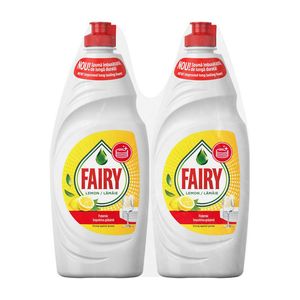 Detergent de vase Fairy cu lamaie, 2 x 750 ml