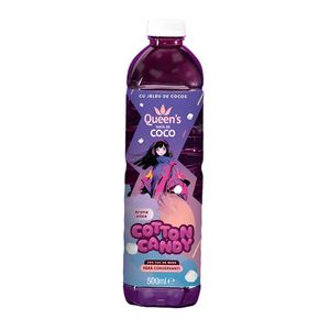 Bautura necarbogazoasa cu bucati de jeleu de cocos Queen's Cotton Candy, 0.5 l