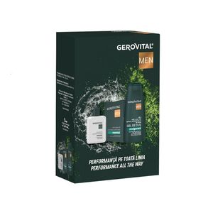 Set pentru cadou Gerovital Men: Lotiune dupa ras si gel dus