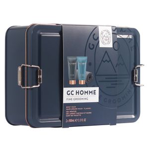 Set pentru cadou GC Homme Fine Grooming: Gel de dus, 100 ml + Sampon pentru par si barba, 100 ml + Prosop reutilizabil