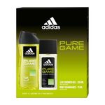 set-pentru-cadou-adidas-pure-game-deodorant-natural-spray-75-ml-gel-de-dus-250-ml