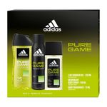 set-pentru-cadou-adidas-pure-game-deodorant-natural-spray-75-ml-gel-de-dus-250-ml-deodorant-body-spray-150-ml