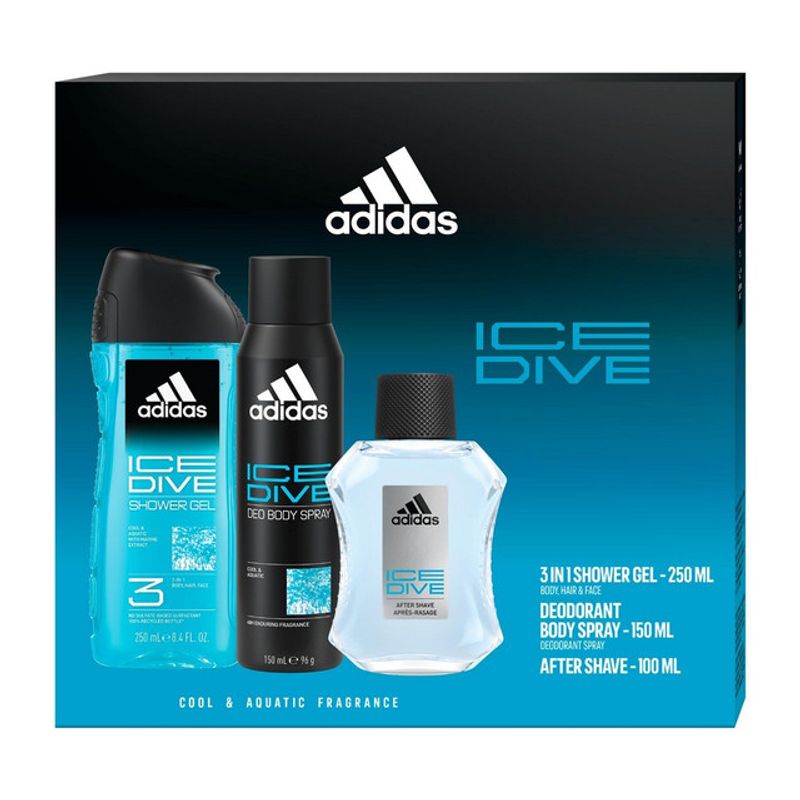 set-pentru-cadou-adidas-ice-dive-after-shave-150-ml-deodorant-body-spray-150-ml-gel-de-dus-250-ml