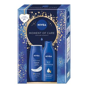 Set pentru cadou Nivea: Gel de dus Creme Care, 250 ml + Lapte de corp, 250 ml