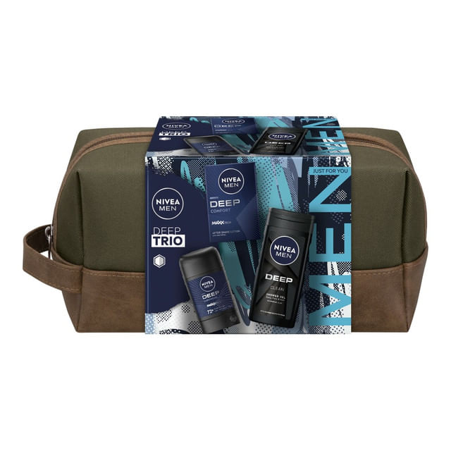 set-pentru-cadou-nivea-men-deep-lotiune-dupa-ras-100-ml-gel-de-dus-250ml-deodorant-stick-50ml