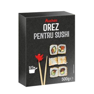 Orez pentru sushi Auchan, 500 g