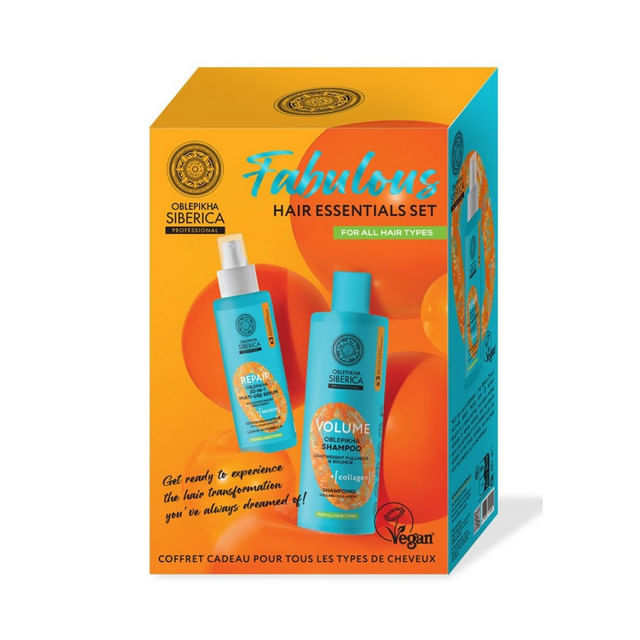 set-pentru-cadou-natura-siberica-oblepikha-fabulous-hair-essentials-sampon-volume-400-ml-serum-repair-200-ml