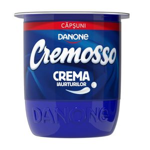 Iaurt cu capsuni Danone Cremosso, 125 g