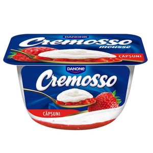 Iaurt cu capsuni Cremosso Mousse, 125 g