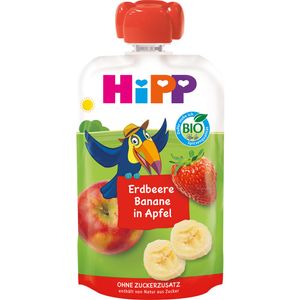 Piure Hipp de mar, capsuni si banane, de la 1 an, 100 g