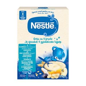 Cereale Nestle cu grau si 5 fructe, de la 8 luni, 250 g