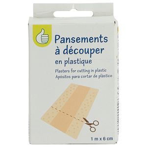 Plasturi Pouce din plastic, de decupat, 1 m x 6 cm