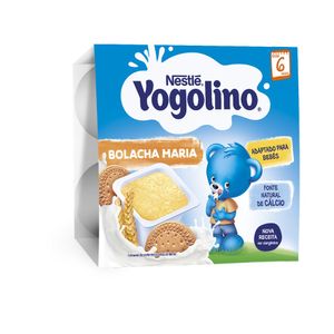 Gustare bebelusi pe baza de lapte si biscuiti Nestle Yogolino, de la 6 luni, 4 x 100 g