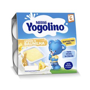Gustare pe baza de lapte cu gris Nestle Yogolino, de la 6 luni, 4 x 100 g