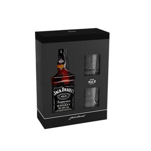 Whisky Jack Daniel's Tennessee, alcool 40%, 0.7 l + 2 pahare