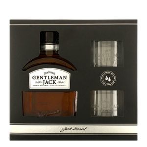 Whisky Jack Daniel's Gentleman Jack, alcool 40%, 0.7 l + 2 pahare