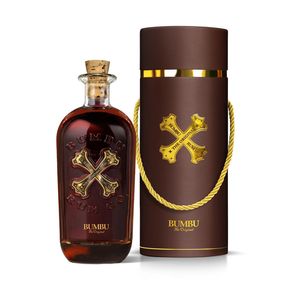 Pachet rom Bumbu Original, alcool 40%, 0.7 l + cutie