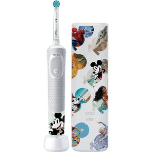 Periuta electrica pentru dinti Oral-B Pro Kids, 2 programe, 1 capat, +3 ani, alb