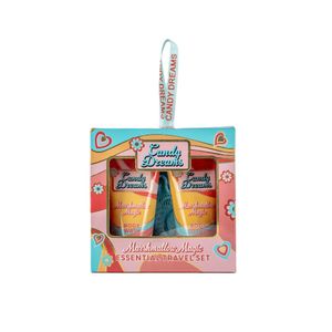 Set pentru cadou Candy Dreams Essential Travel Set: Lotiune de corp, 50 ml + Crema de dus, 50 ml + Burete de corp