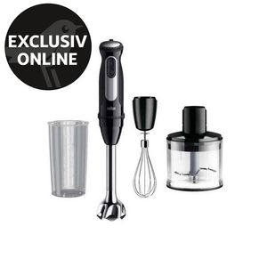 Mixer vertical cu accesorii Braun MultiQuick 5 Pro MQ55236M, 1000 W, 25 trepte viteza, functie turbo, negru