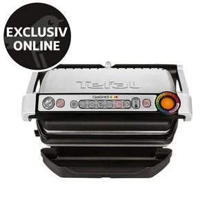 Gratar electric Tefal OptiGrill Plus GC712D34, 2000W, 6 programe automate, 4 nivele de temperatura, argintiu/negru