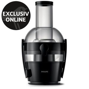 Storcator de fructe si legume Philips Viva Collection HR1855/70, 800W, capacitate recipient suc de 800 ml, negru