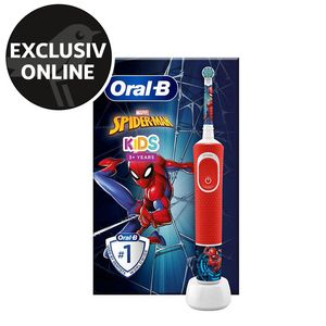 Periuta de dinti electrica si trusa de calatorie Oral B D103 Vitality Pro Kids, +3 ani, Spider Man