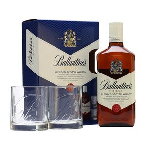 Pachet whiskey Ballantine's, 0.7 l + 2 pahare