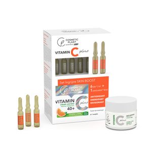 Set pentru cadou Cosmetic Plant Skin Boost 40+: Fiole, 6 x 2 ml + Crema antirid, 50 ml