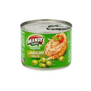 Pate vegetal cu masline Mandy, 200 g