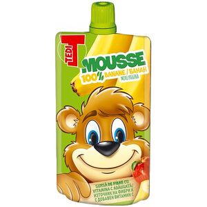 Mousse de fructe Tedi cu aroma de banane, 100 g