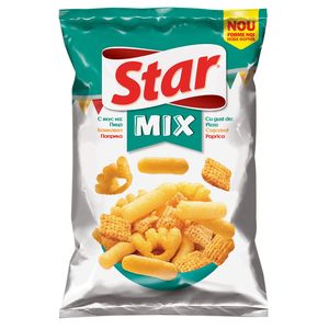 Snacks Star mix verde cu pizza, paprika si branza, 90 g