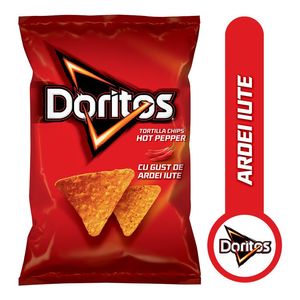 Tortilla chips cu gust de ardei iute Doritos, 90 g