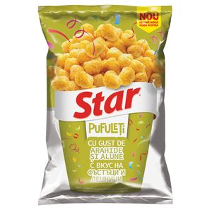 Pufuleti cu aroma de arahide si alune Star, 80 g