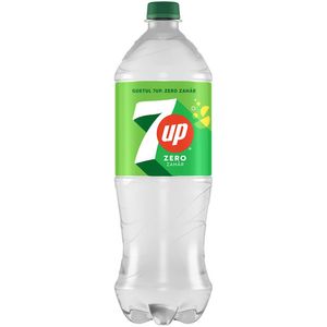 Bautura racoritoare carbogazoasa 7 Up cu lamaie si lime, zero zahar, 1.25 l