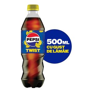 Bautura racoritoare cu gust de lamaie Pepsi Twist, PET,  0.5 l