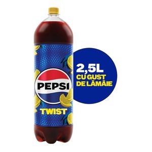 Bautura carbogazoasa cu gust de lamaie Pepsi Twist, 2.5 l