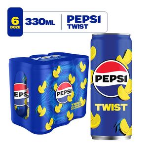 Bautura carbogazoasa cu gust de lamaie Pepsi Twist, doza, 6 x 0.33 l