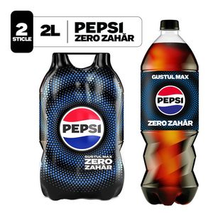 Bautura carbogazoasa Pepsi Max Taste Zero Zahar, 2 x 2 l