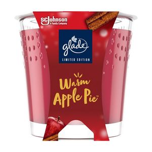 Lumanare cu pahar Glade Candela Warm Apple Pie, 112 g