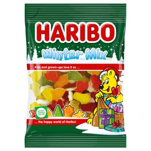 Bomboane gumate Haribo Winter Mix, 90 g