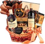 cos-pentru-cadou-finest-collection-whiskey-ballantine-s-vin-rosu-panetton-cafea-si-dulciuri