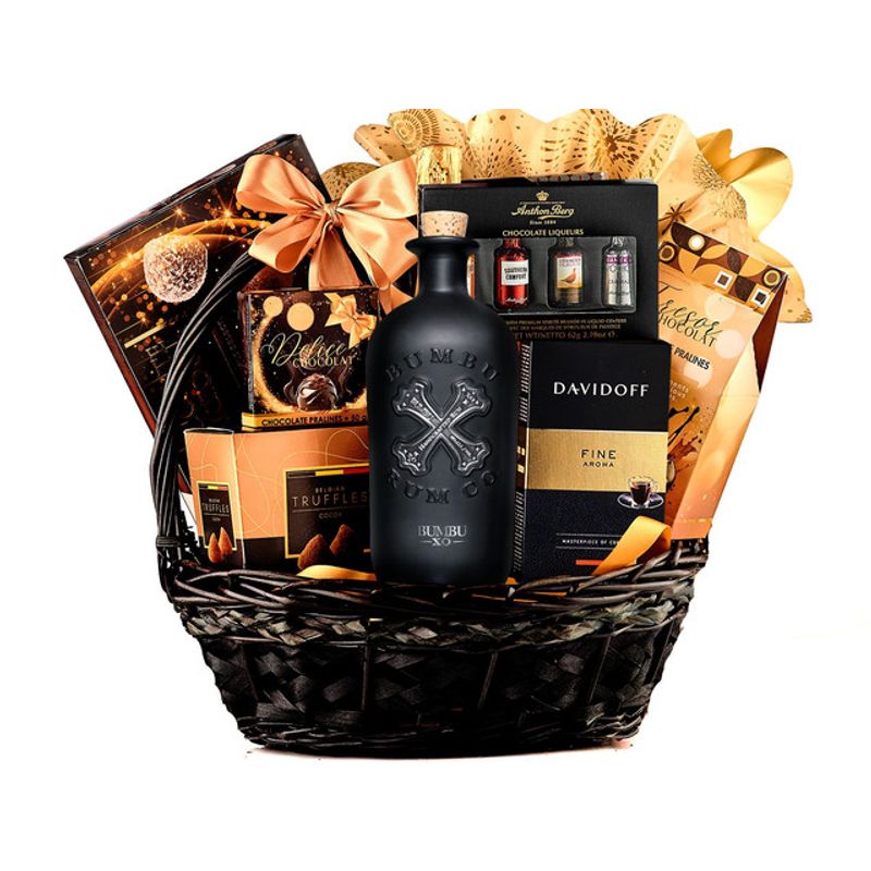 cos-pentru-cadou-bumbu-rom-bumbu-panettone-cafea-davidoff-si-dulciuri