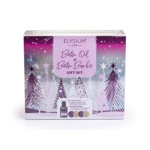 Set pentru cadou Elysium Spa: Ulei de dus, 100 ml + Bomba de baie, 4 x 50 g